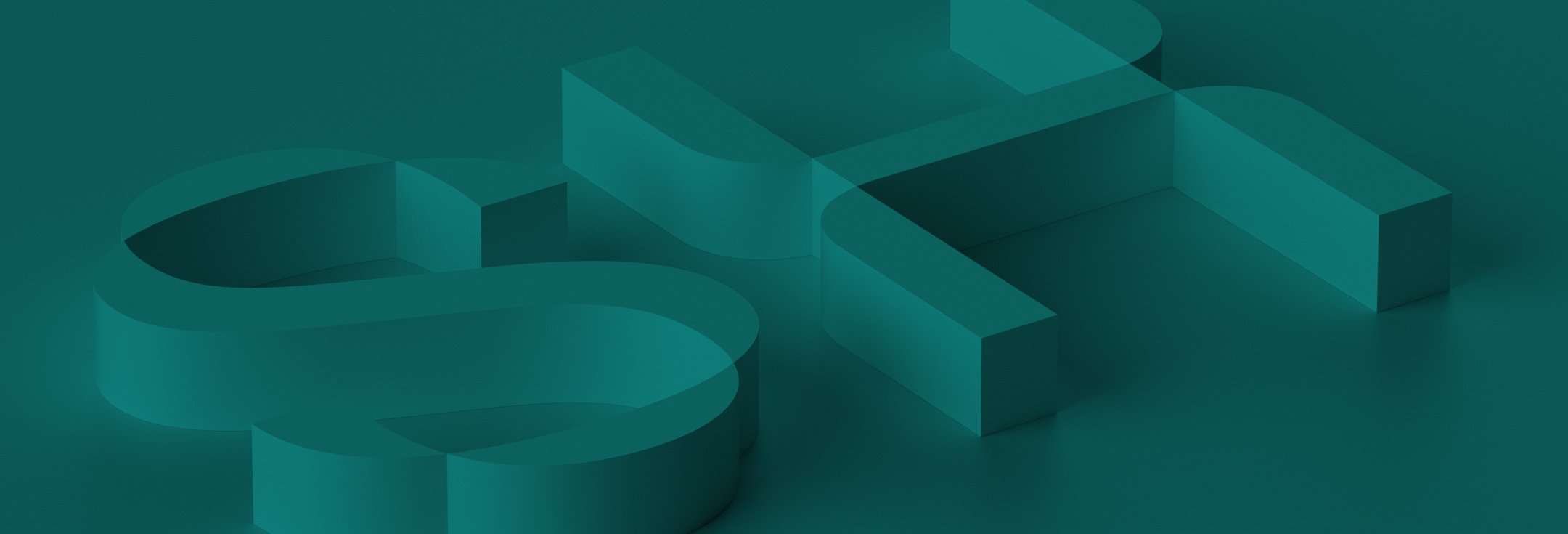 En 3d-bild av ett tal och ett dollartecken.