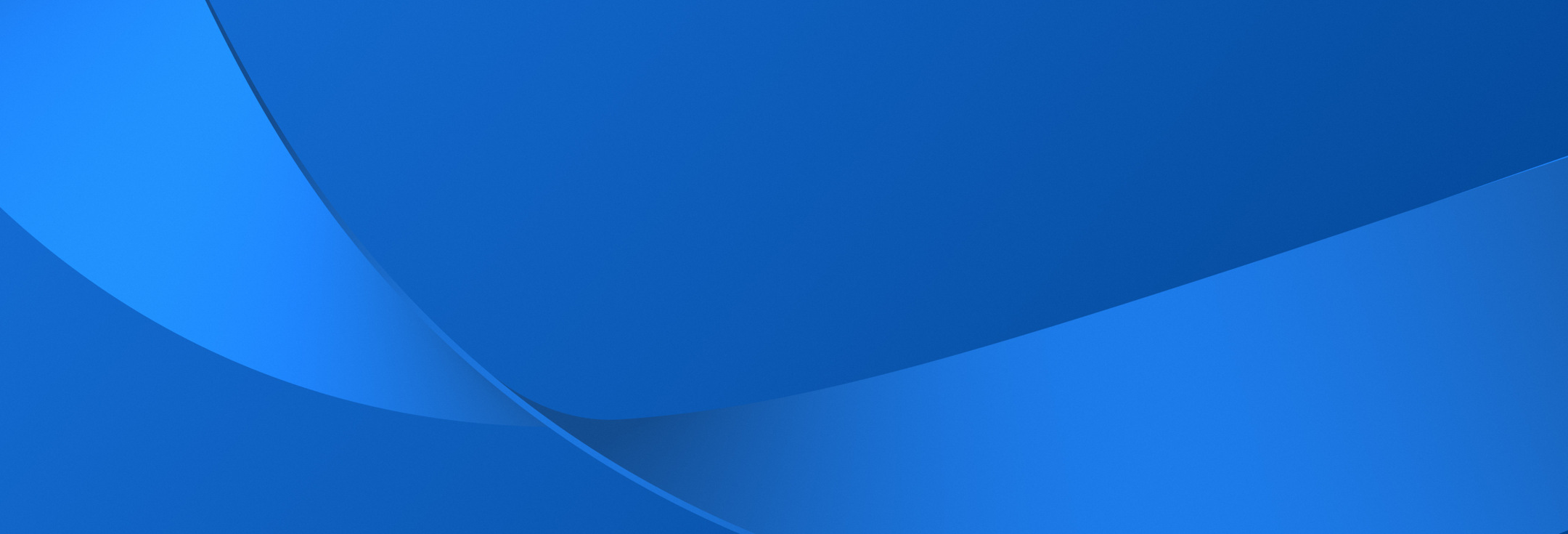 En blå abstrakt bakgrund med böjda linjer.