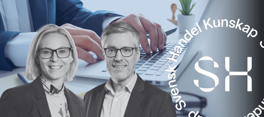 N&aring;gra personer som sitter framf&ouml;r en b&auml;rbar dator.