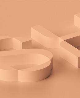 En 3d-rendering av bokstaven s och talet fem.