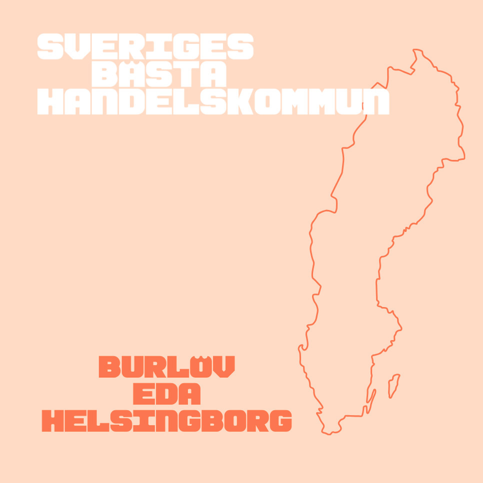 En karta över Sverige.