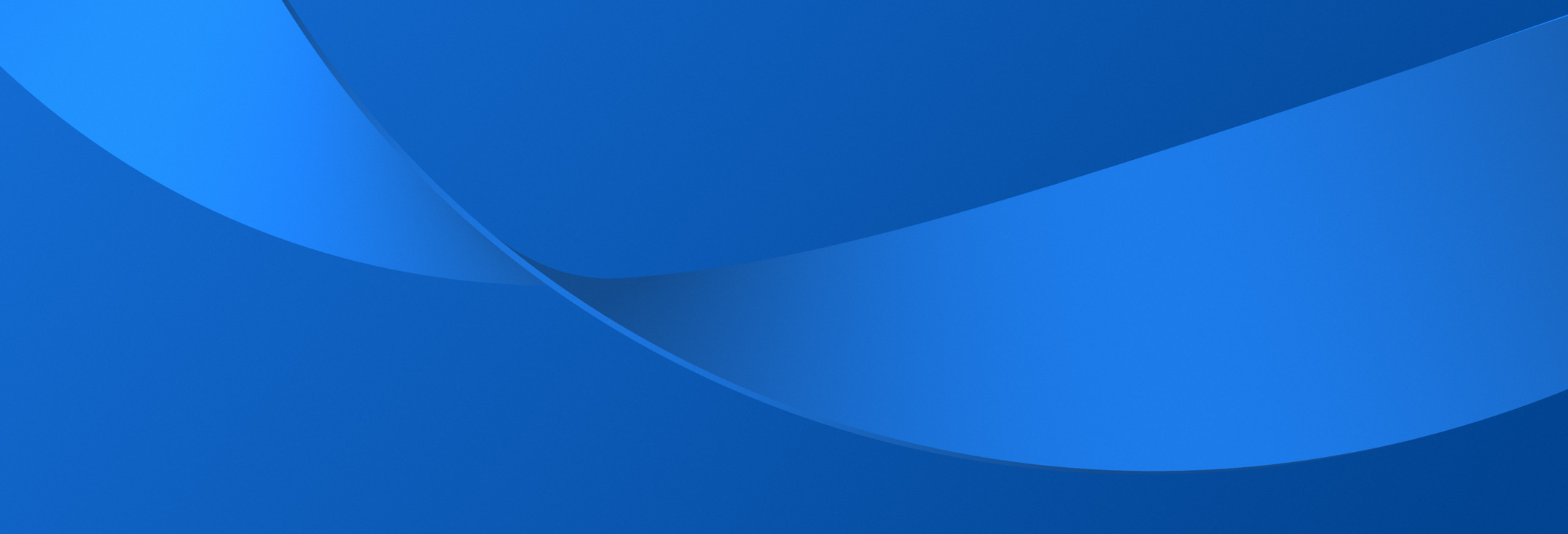 En blå abstrakt bakgrund med böjda linjer.