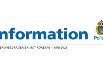 Varning för telefonbedrägerier mot företag