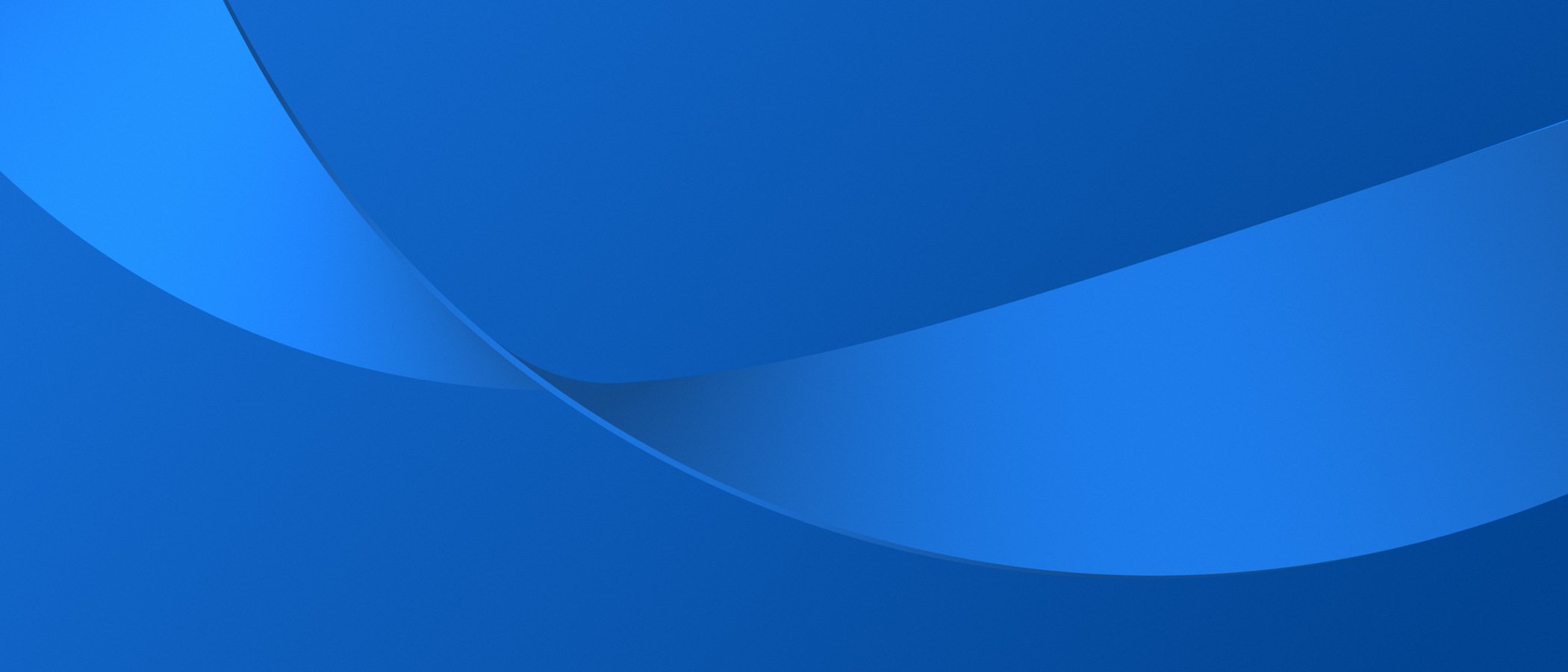 En blå abstrakt bakgrund med böjda linjer.