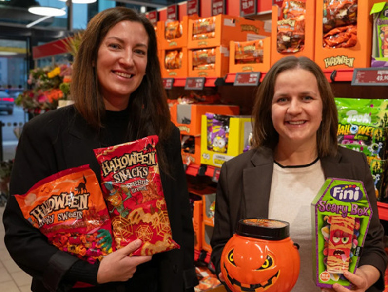 Lidl laddar för halloween