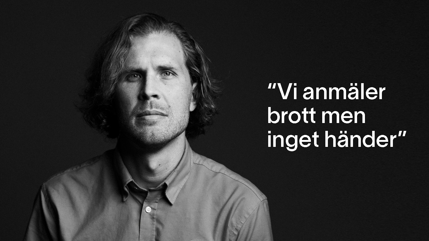 Viktor Rönn som driver ICA Nära Brottbyhallen