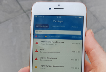 Ett nytt bolag åkte upp på Varningslistan under oktober
