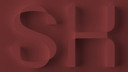 En röd bakgrund med ordet sh skrivet i den.