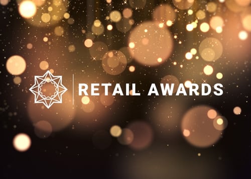 En suddig bild av orden retail awards.