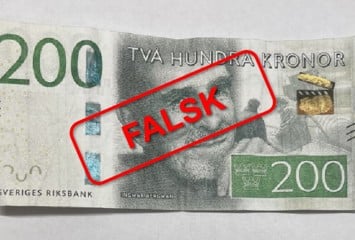 Ronneby - falska 200-kronorssedlar