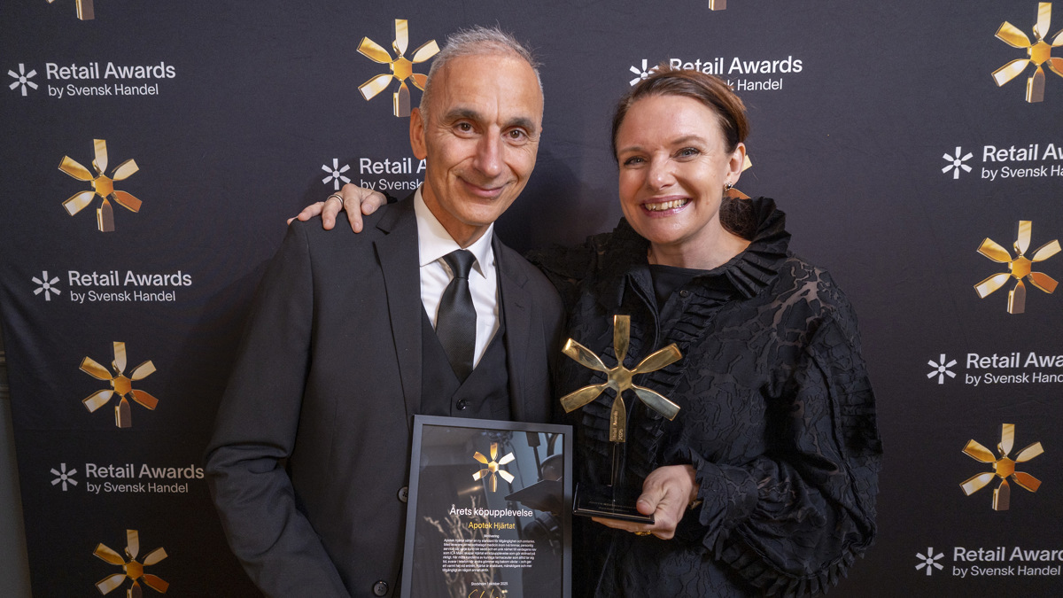 Aram El Khoury och Monika Magnusson representerade Apotek Hjärtat